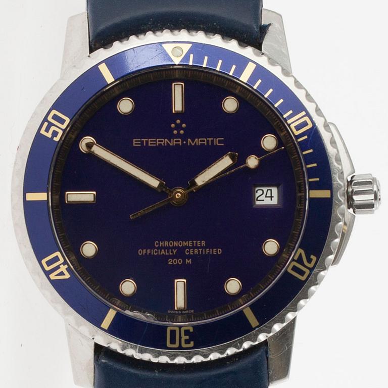 ARMBANDSUR, herr, Eternamatic, Chronometer Kontiki, 1900-talets slut.