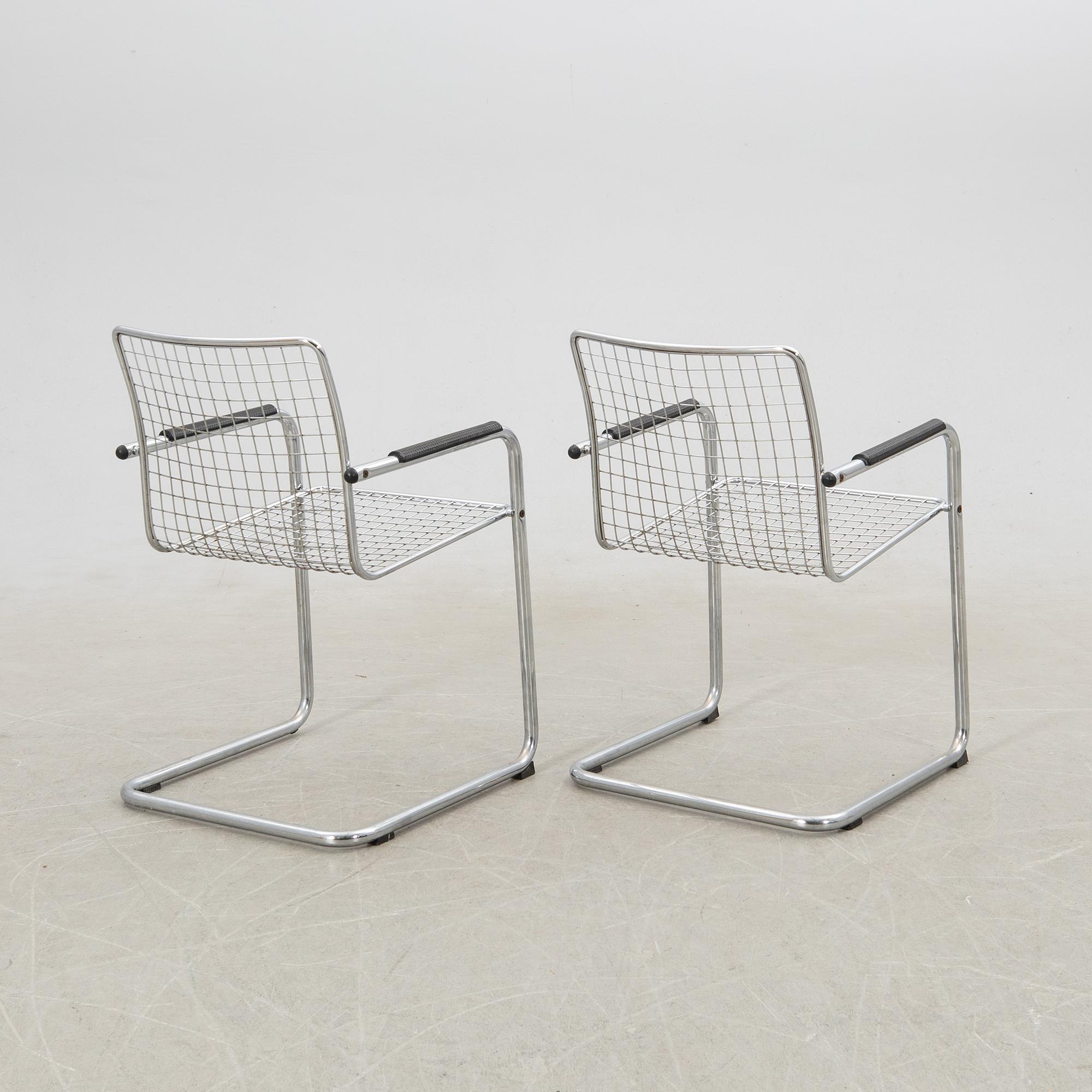 Karmstolar, ett par, 1970-tal.