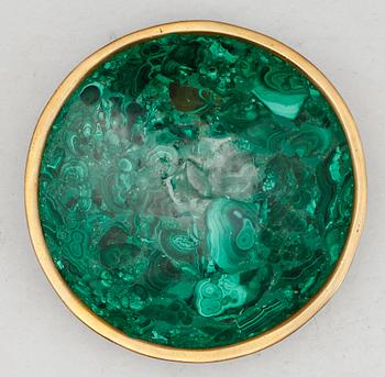 SKÅLFAT, malakit och mässing.