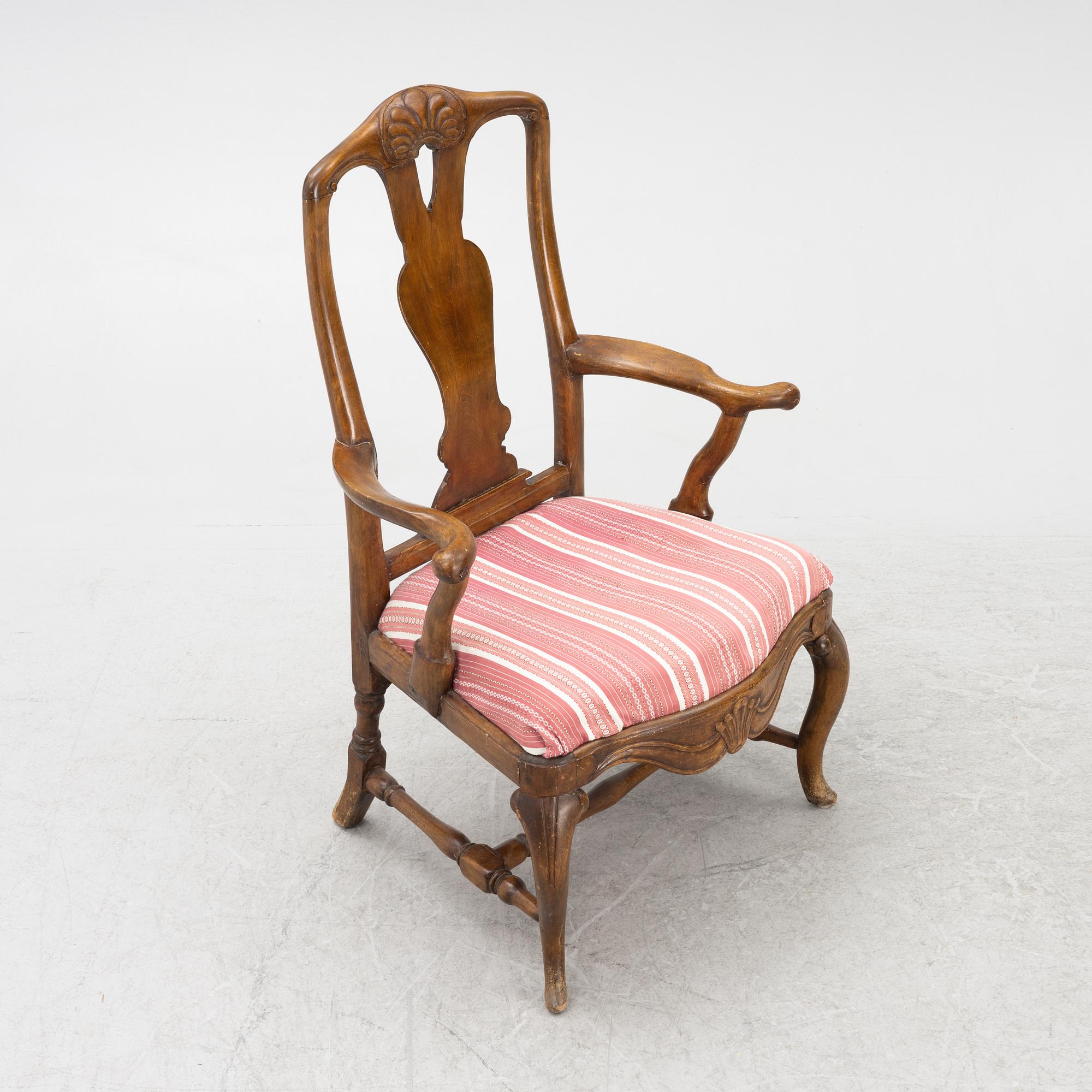 Karmstol, Rokoko, 1700-talets mitt.