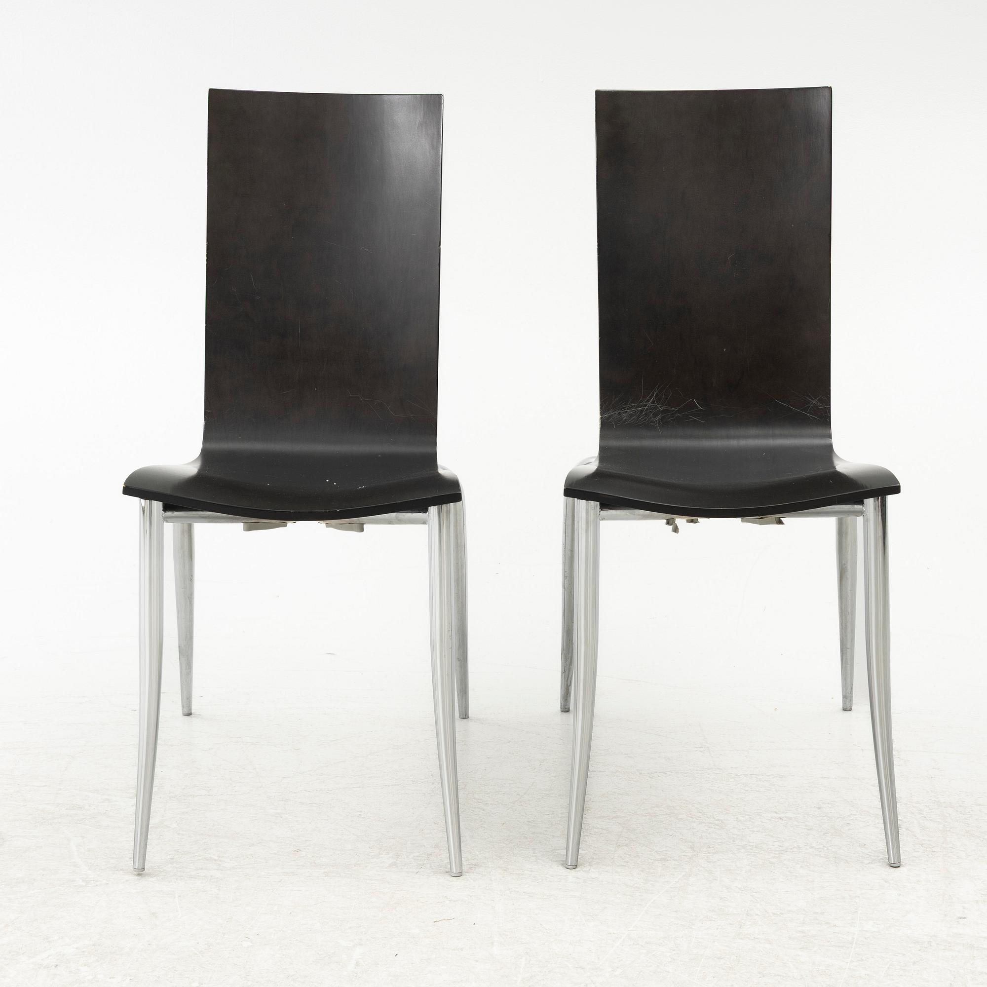 Philippe Starck, Stolar, 6 st, "Olly Tango", Driade, Italien, 2000-tal.
