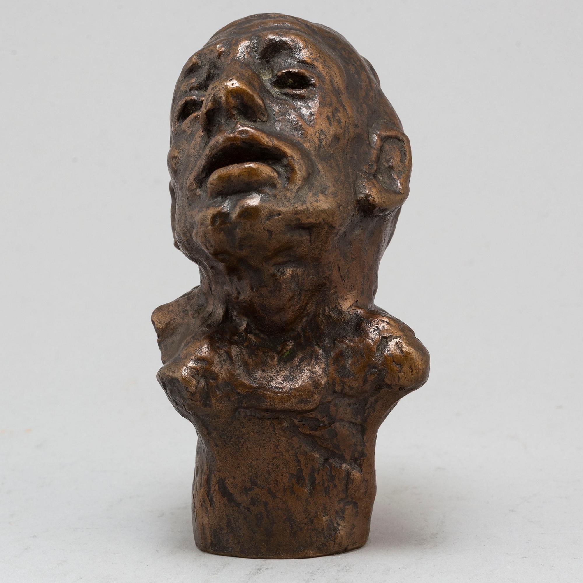 HELGE HÖGBOM, sculpture, bronze, brown patina, signed H.W.Högbom and with foundry mark AB Malmö butiksmontering.