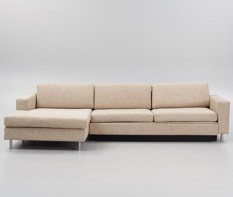 Glismand & Rüdiger, a 'Scandinavia' sofa with ottoman, Bolia.