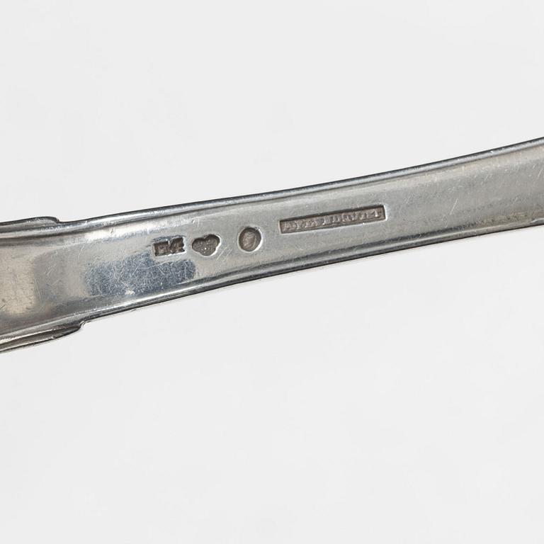 A set of Swedish 19th Century silver spoons (14 pieces).