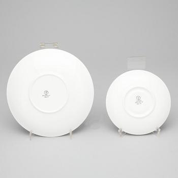 KAFFESERVIS, 12 delar, benporslin, "Salix", Stig Lindberg, Gustavsberg.