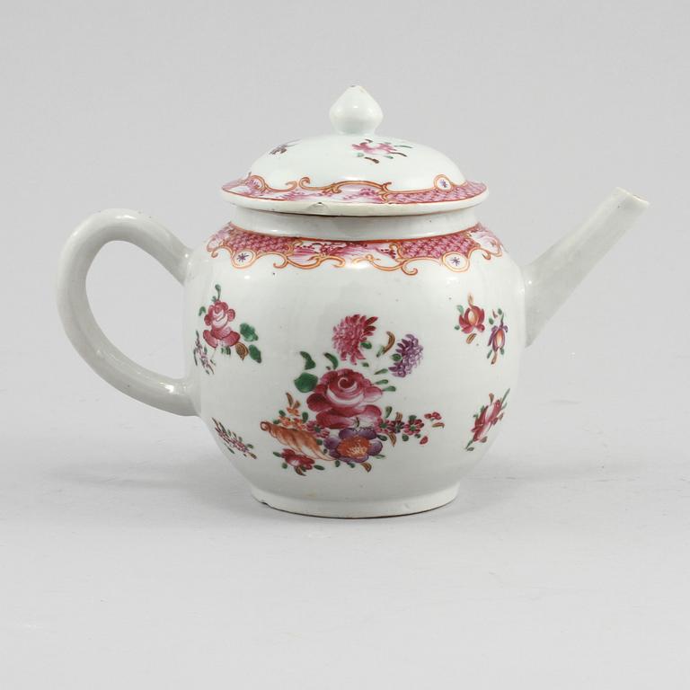 TEKANNA, porslin, Kina, 1700-tal.