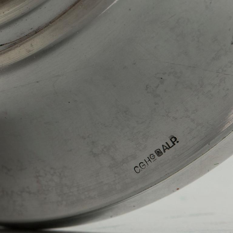 VINKYLARE/SKÅL, CG Hallberg, nysilver, 1900-talets början.