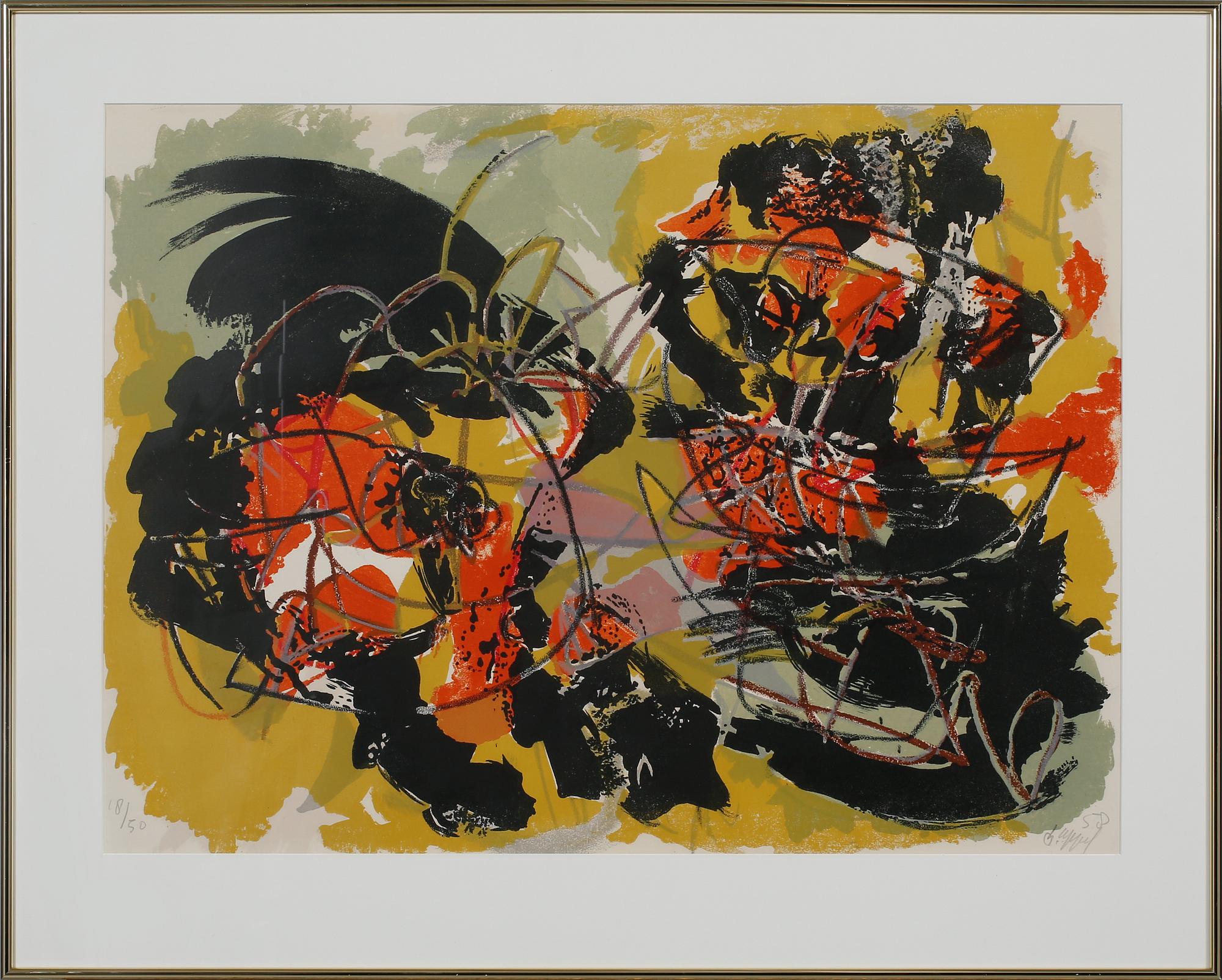 KAREL APPEL, färglitografi, signerad och numrerad 18/50.