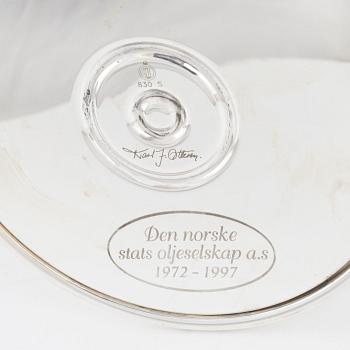 A Norwegian Silver Candelabra, Karl Jørgen Otteren, late 20th century.
