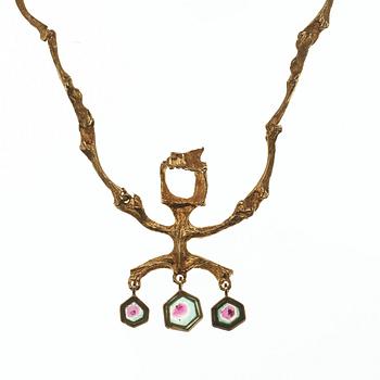 Björn Weckström, A Björn Weckström 18 k gold collier, Lapponia, Finand.