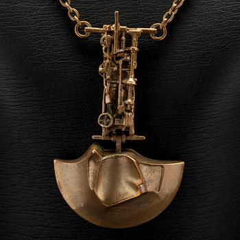 HÄNGSMYCKE, eldbrons, "General Motors" Björn Weckström, Lapponia 1970-tal.