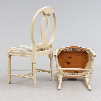 STOLAR, 4 st, gustaviansk stil, 1900-talets andra hälft.
