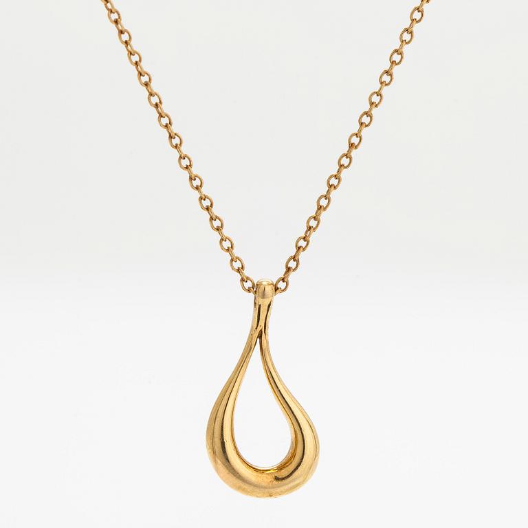 Tiffany & Co, Elsa Peretti, kaulakoru, "Open Teardrop", 18K kultaa.