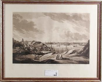 GRAVYRER, 2 st, varav en efter Martin. 1800-tal.