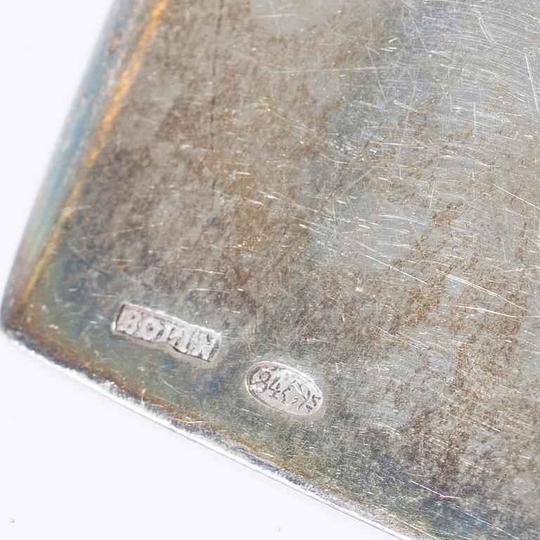 Serveringsspade samt kaviarsked, silver, bl a WA Bolin, Moskva 1898-1914.