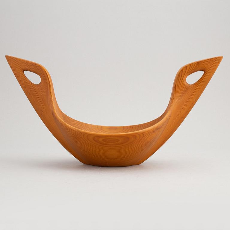Johnny Mattsson, a wooden bowl, signed.