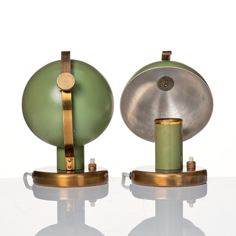 Erik Tidstrand, a pair of table lamps, modell "29379", Nordiska Kompaniet 1930s.