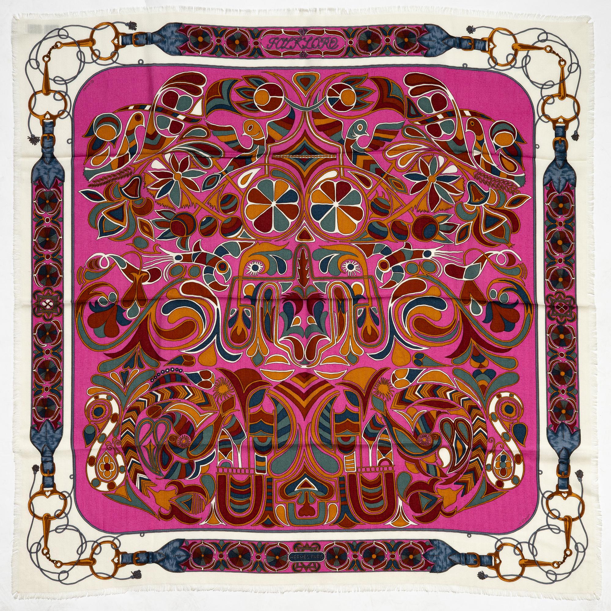 Hermès, sjal, "Folklore".