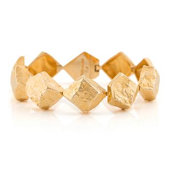 Björn Weckström, a bracelet, 18K gold, "Lapland's Stones", Lapponia, Finland.