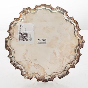 An English silver salver, mark of Carr's of Sheffield Ltd, Sheffield, 1998.