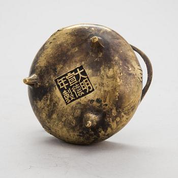 A Chinese bronze censer, latter half of 20th century.