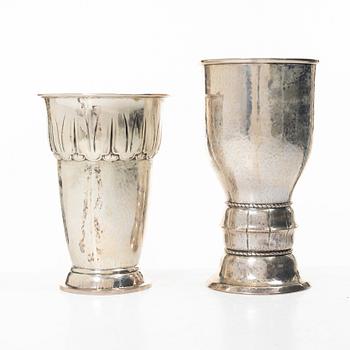 Trophies, 2 pcs, silver, Denmark and Sweden, 1920s.