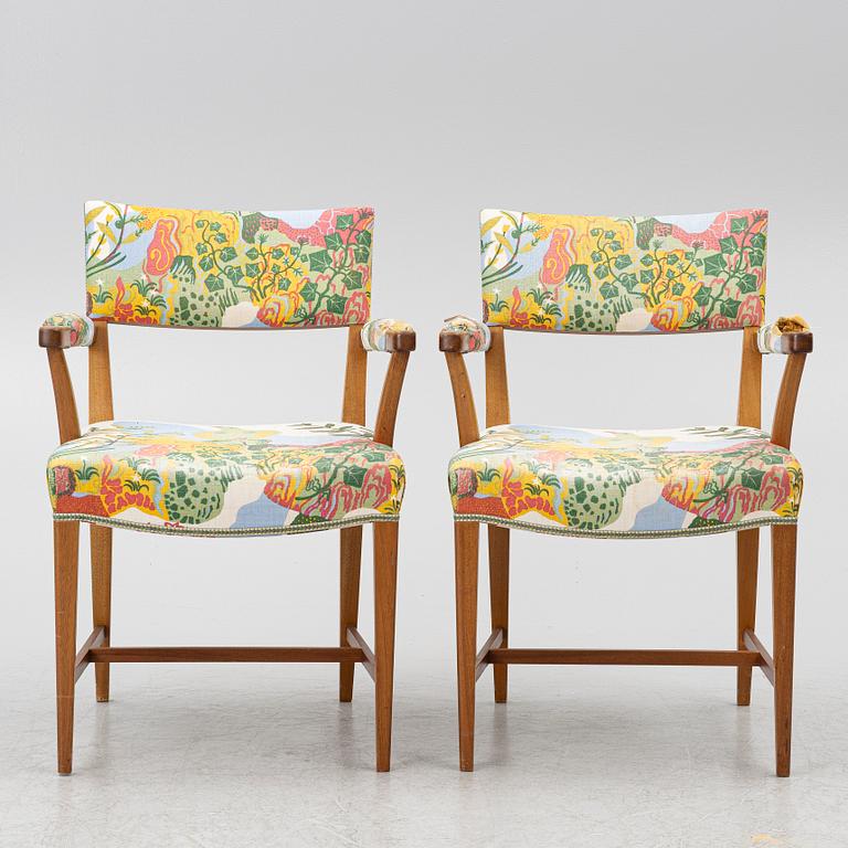 Josef Frank, a pair of model 695 armchairs, Svenskt Tenn.