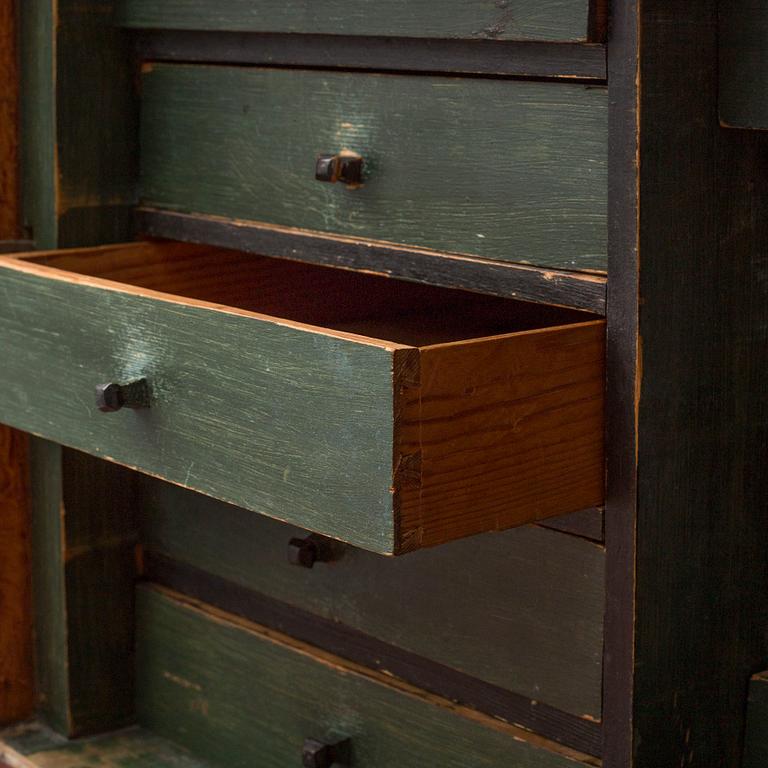 A swedish secretaire, dated 1848.