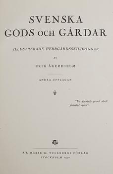 SVENSKA GODS OCH GÅRDAR, 5 vol, Stockholm-Uddevalla 1930-40.