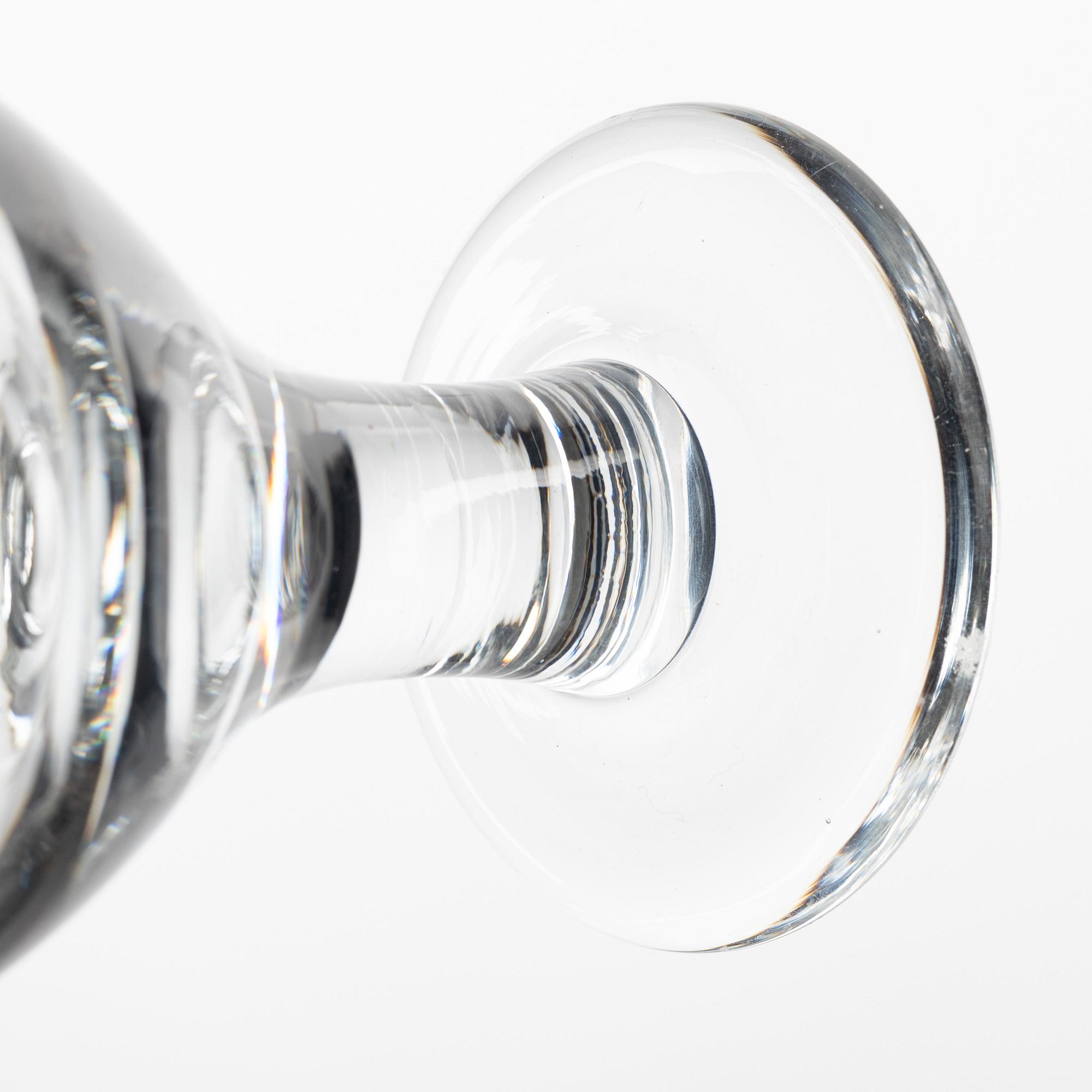 Signe Persson-Melin, a set of 14 'Ruben' beer glasses, Boda.