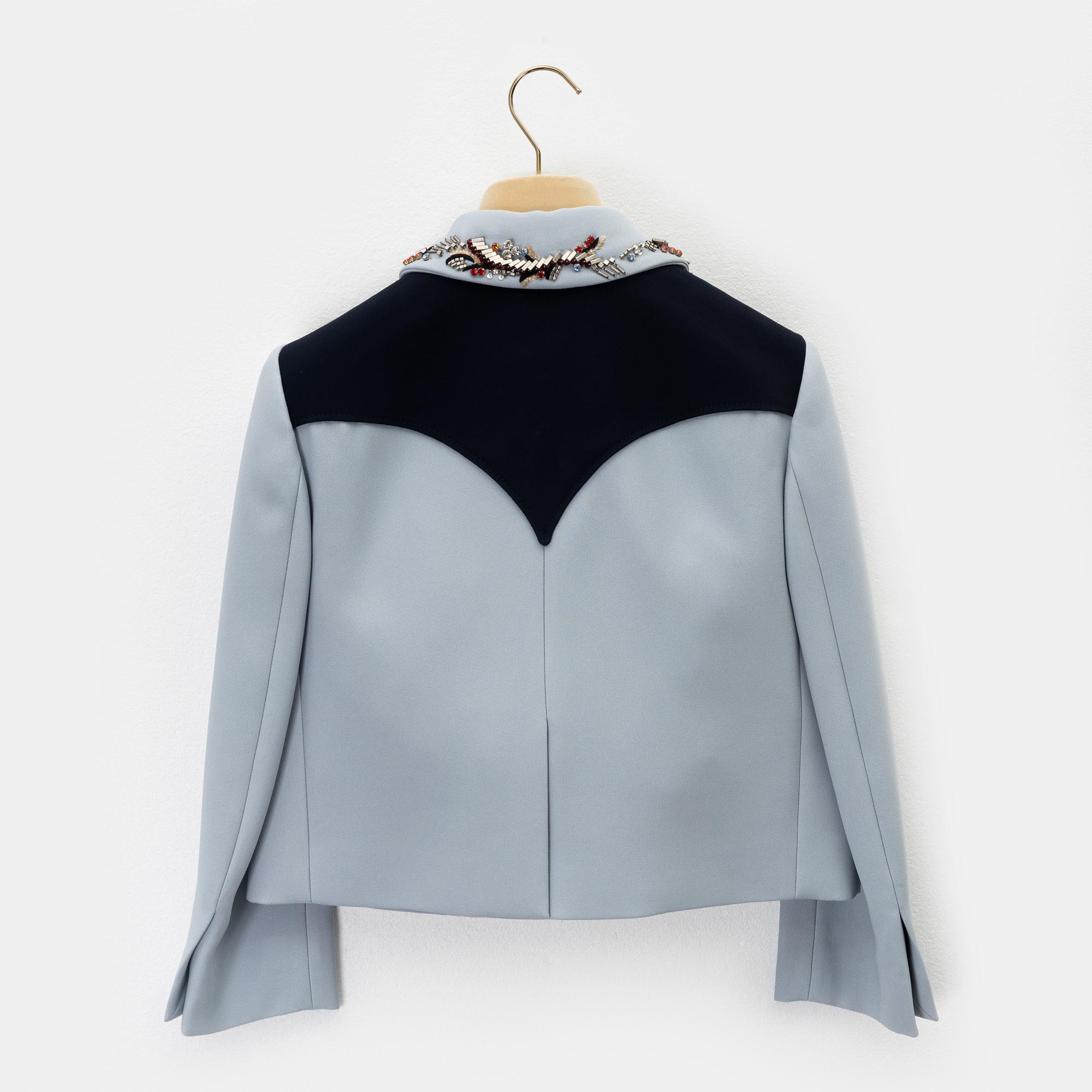 Miu Miu, a pearl embroidered jacket, size 38.