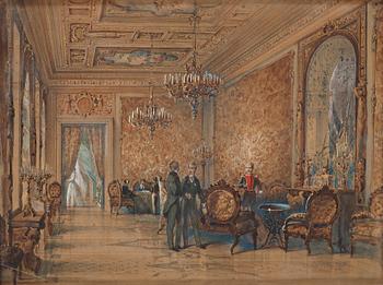 Adolf Jossifowitsch Charlemagne, Interior of a palace.