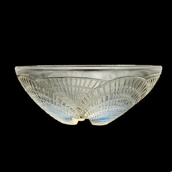 SKÅL, glas, art deco, "Coquille", Lalique, Frankrike. Före 1939. Sign. "R Lalique".