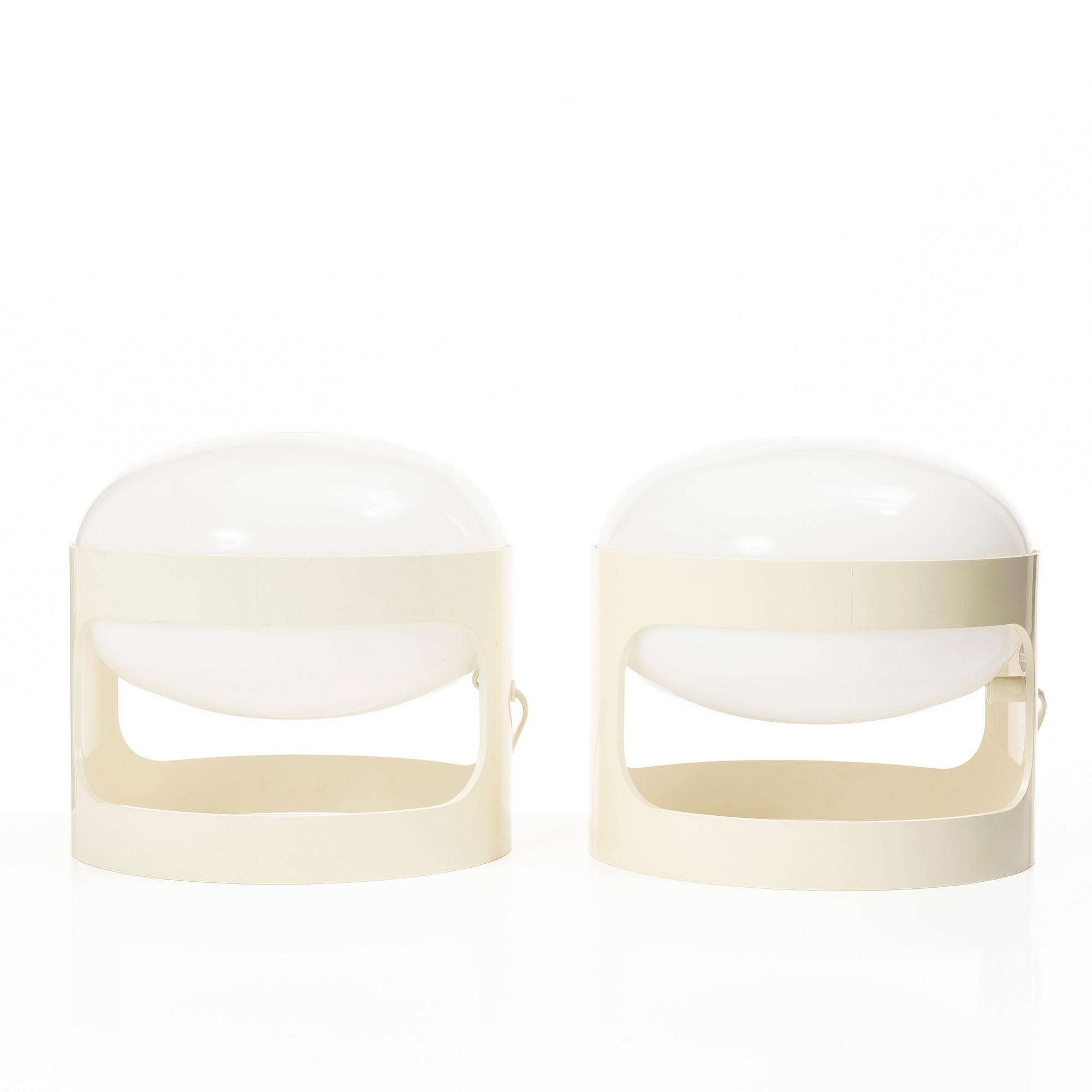 Joe Colombo, a pair of table lamps, 'KD 27 Sinjet', Husqvarna, 1960s/70s.