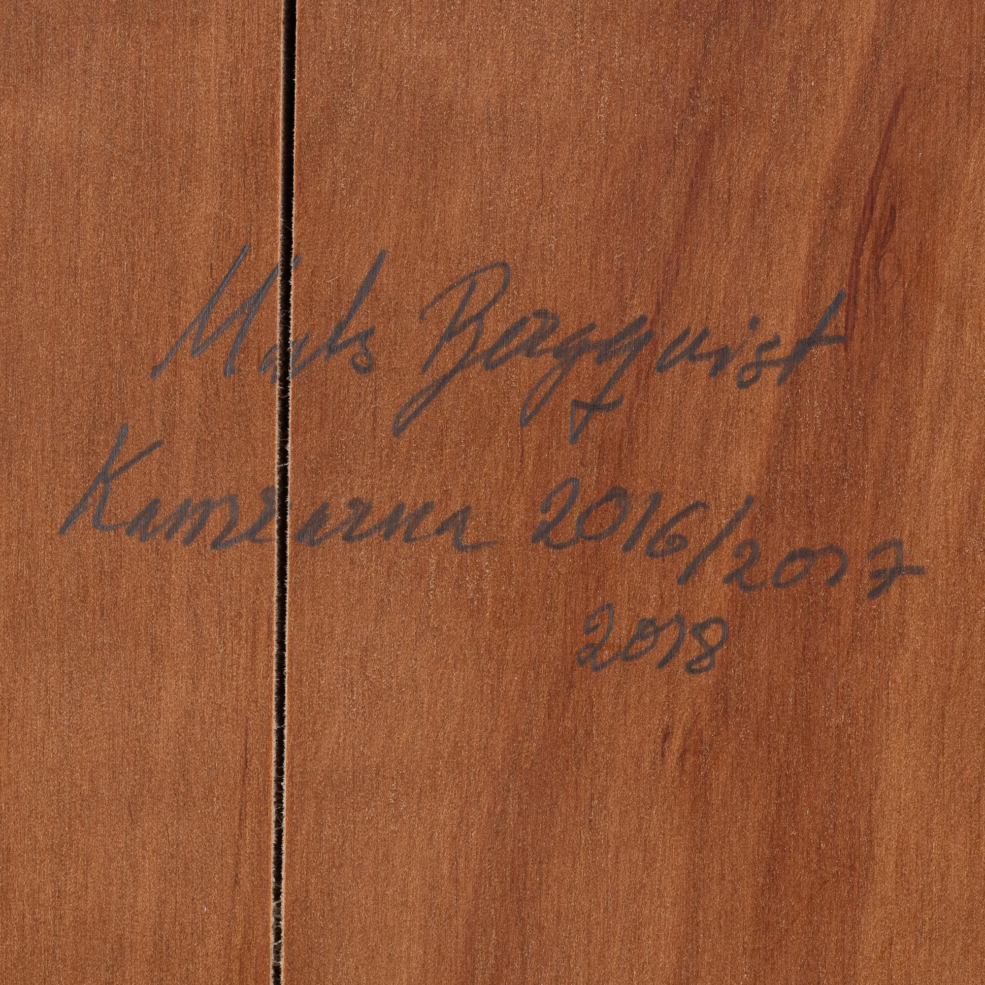 Mats Bergquist, mixed media on wood, signed and dated verso.