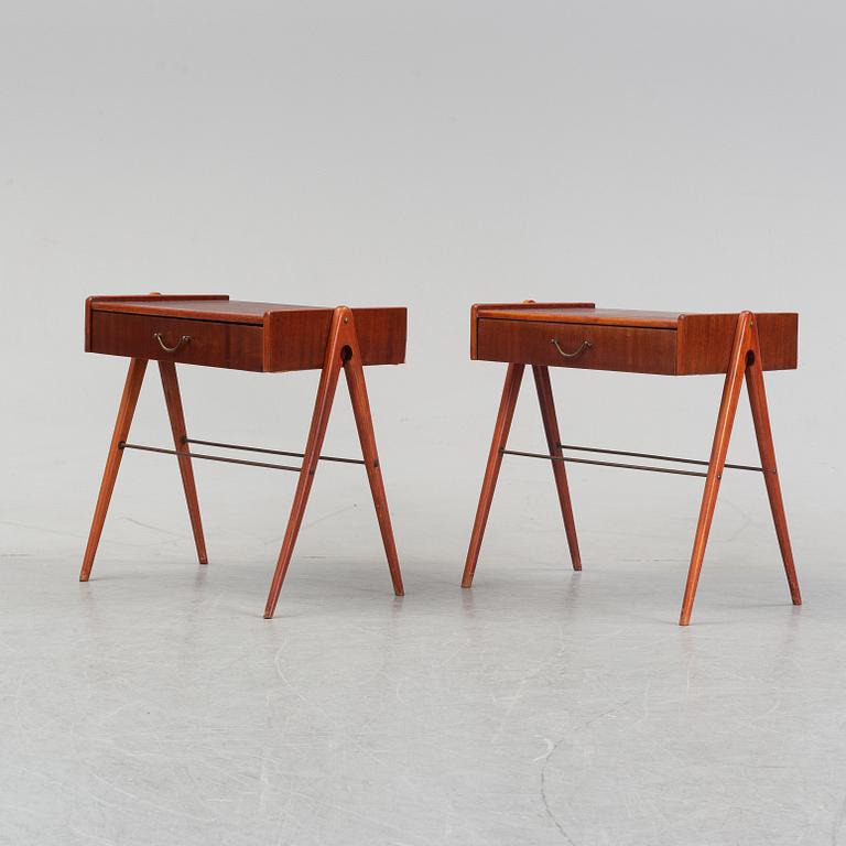 A pair of mid 1950's/60's bedside tables.