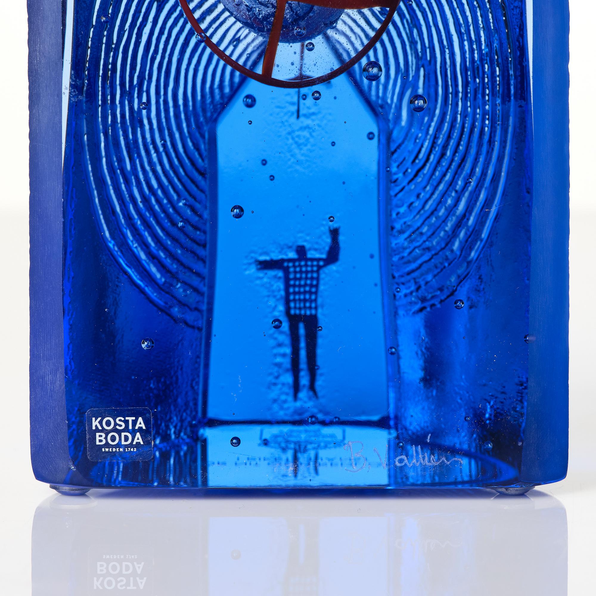 Bertil Vallien, sculpture, "The sky is the limit", glass, Kosta Boda.