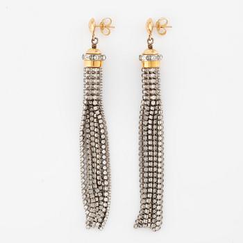 Louis Vuitton, a pair of earrings, "Crystal All that Jazz Dangle Earrings".