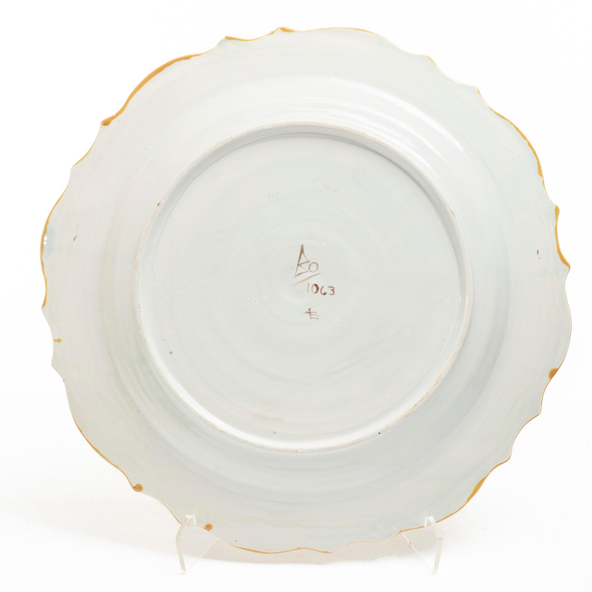 Allan Ebeling, a dish, Bo Fajans, 1921-28.