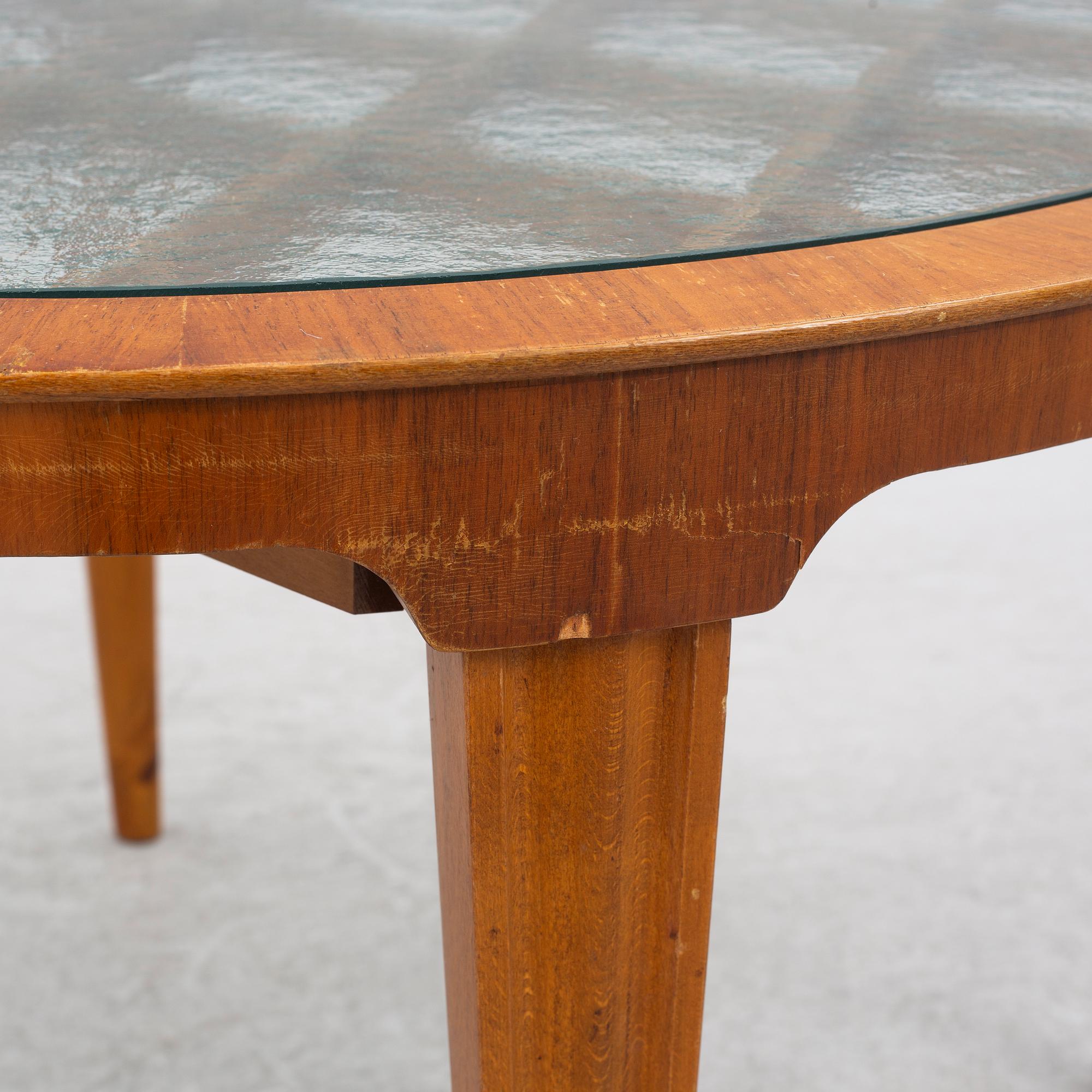 Nils Enström, possibly, a Swedish Modern table, Ferdinand Lundqvist & Co, 1940s.