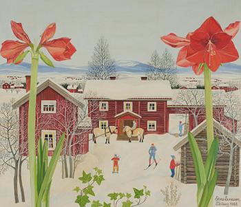 Stina Sunesson, "Jag målar vintern" (I paint the winter).