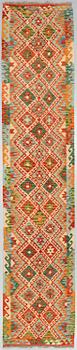 A RUNNER, kilim, around 390 x 77 cm.