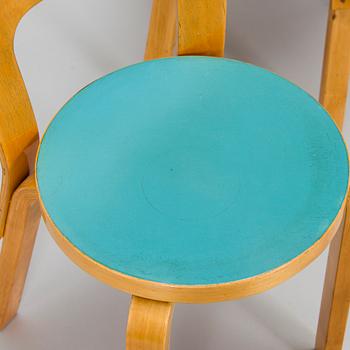 Alvar Aalto, A mid-20th century drop leaf table and chairs for O.Y. Huonekalu-ja Rakennustyötehdas A.B.