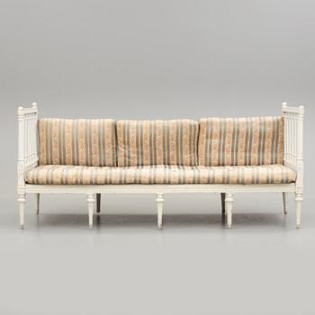 SOFFA, gustaviansk, med Stockholms hallstämpel, 1700-tal.