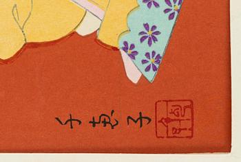 Minagawa Chieko, "Geisha by the river" och "Teaceremony".