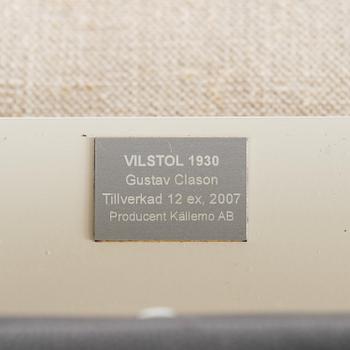 Gustaf Clason, a "Vilstol 1930" easy chair, ed. 12, Källemo, Värnamo, 2007.