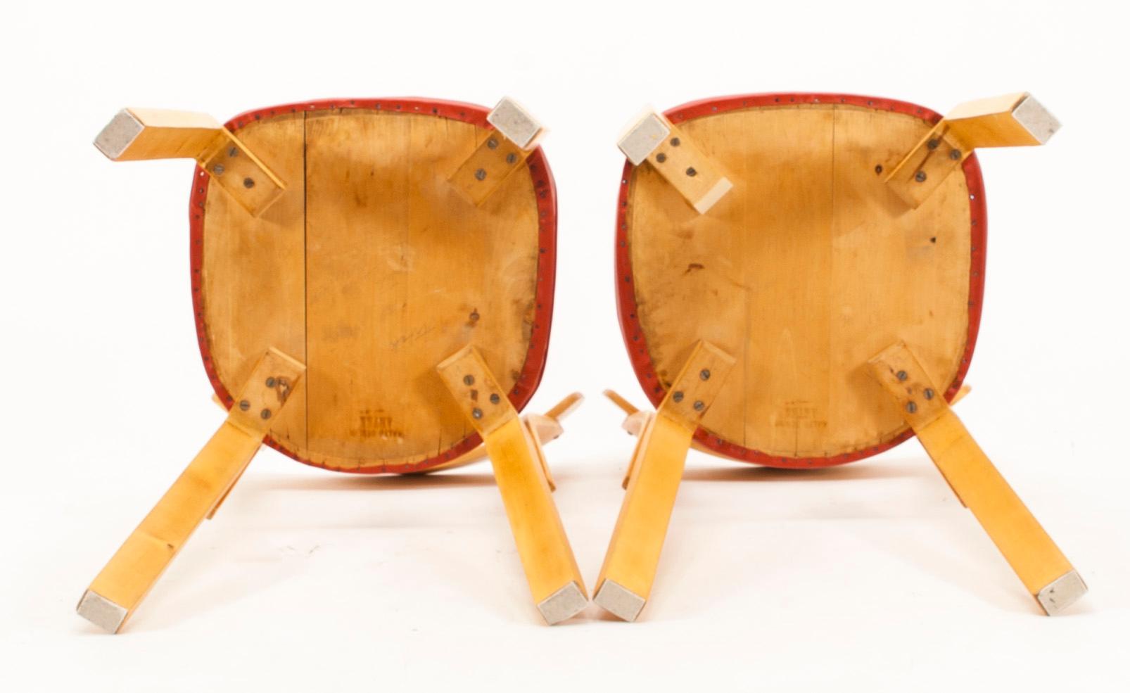 STOLAR, 4 st, modell 69, Alvar Aalto, Artek, 1940-tal.