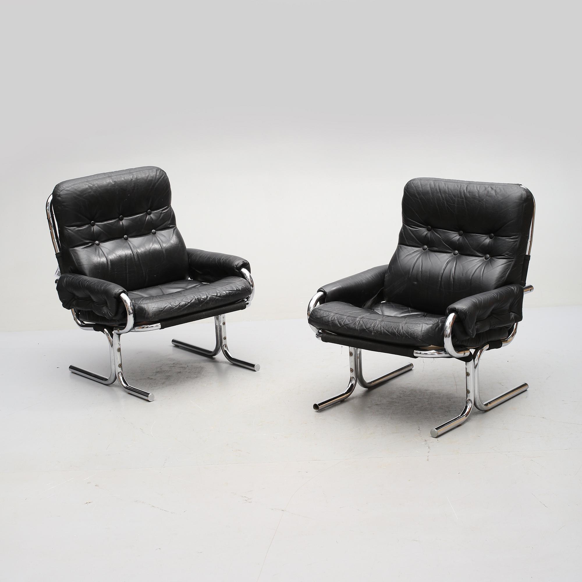 FÅTÖLJER, ett par, Sverige, 1960/1970-tal.