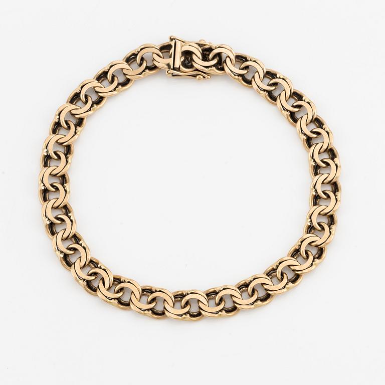 Armband, 18K guld, bismarcklänk.