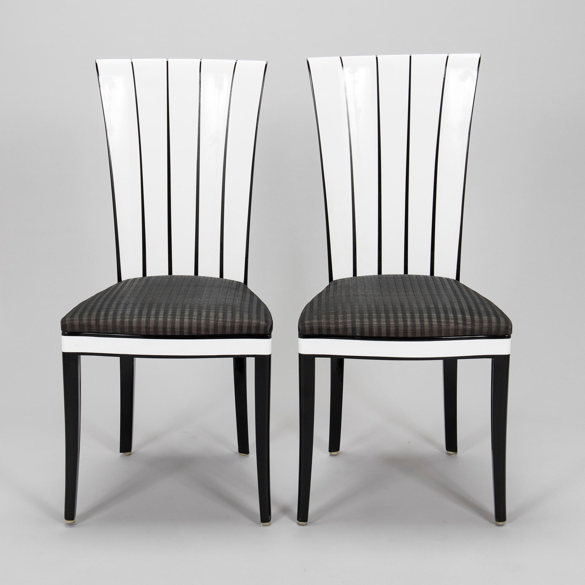 Eliel Saarinen, two 'Saarinen House Cranbrook' chairs, Adelta.